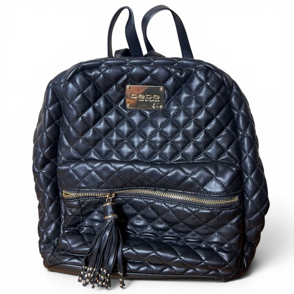 bebe Handbags - Bebe Maria quilted Large backpack Purse